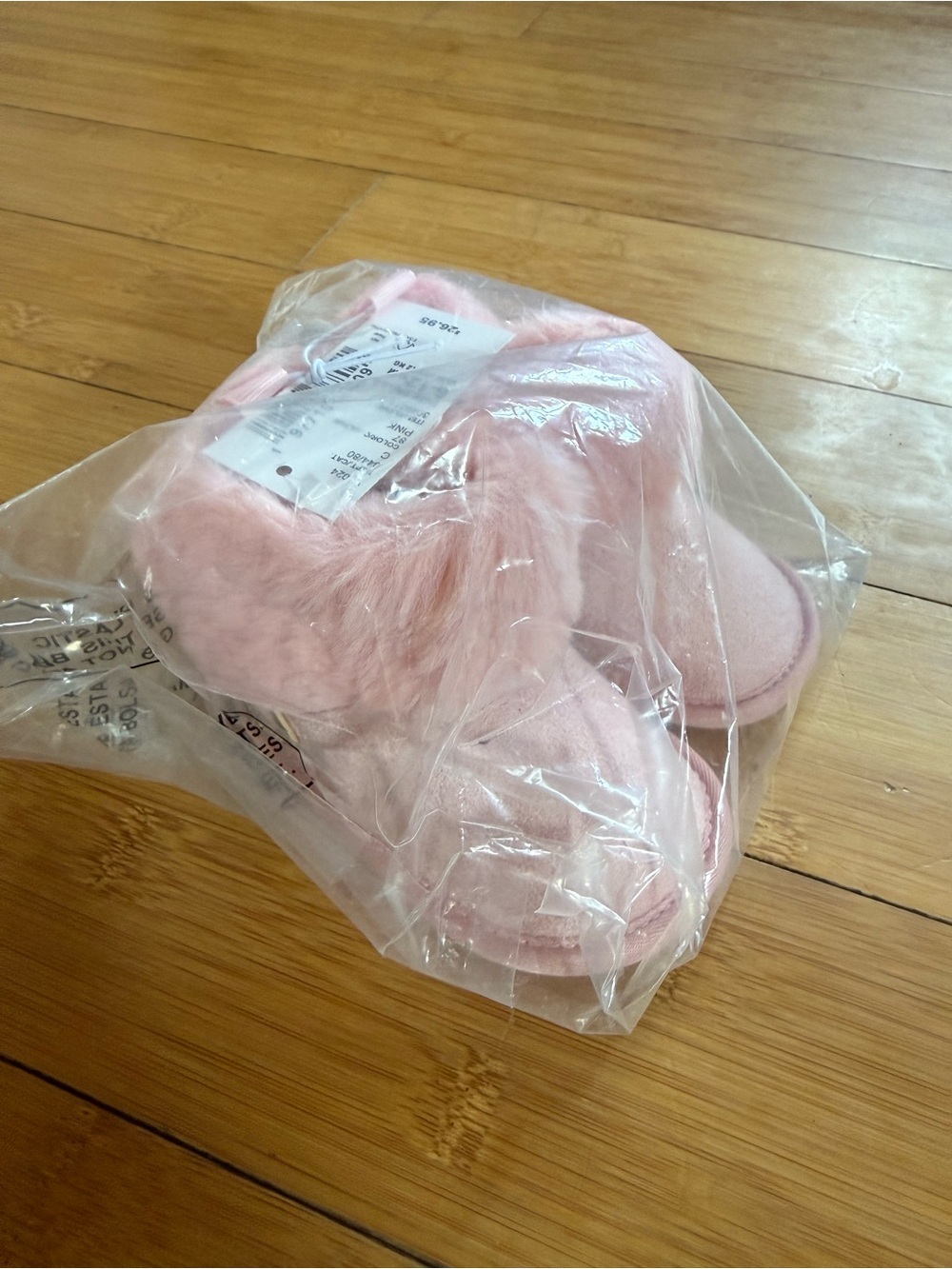 The Children's Place Pink Fuzzy Kids' Boot Slippers